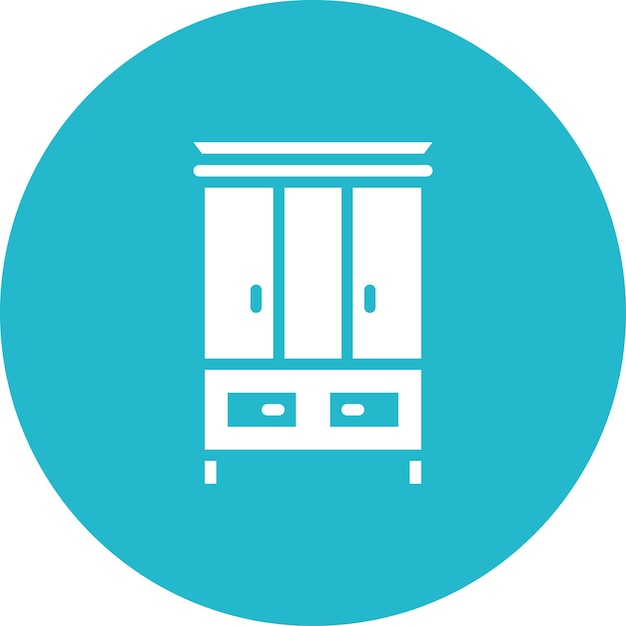 Cupboard vector icon illustration of Interior iconset