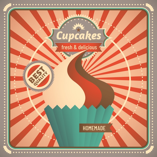 Cupcake background design