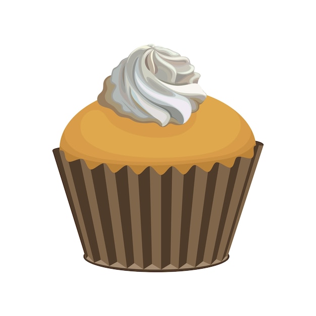 cupcake food dessert sweet vector chocolate cream snack baked delicious sugar slice tasty bakery