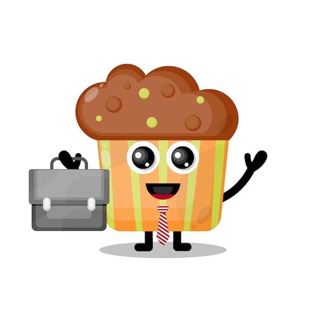 Cupcake work cute character mascot