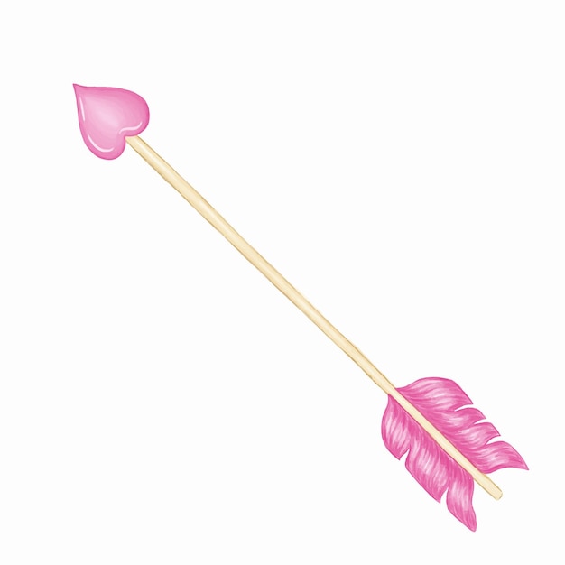 Cupid's arrows. Valentine's day vector digital illustration