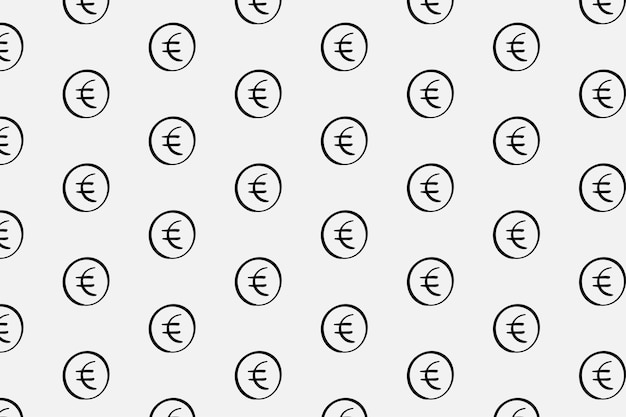 Currency Icon Pattern With Symbol Logo