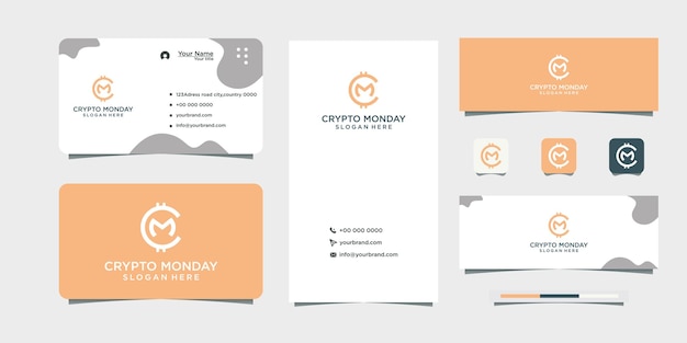 Currency logo design business card design cm