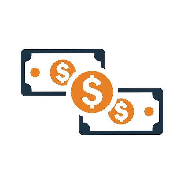 Currency money cash icon Simple color vector