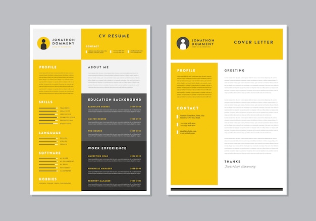 Curriculum vitae CV Resume Template Design 