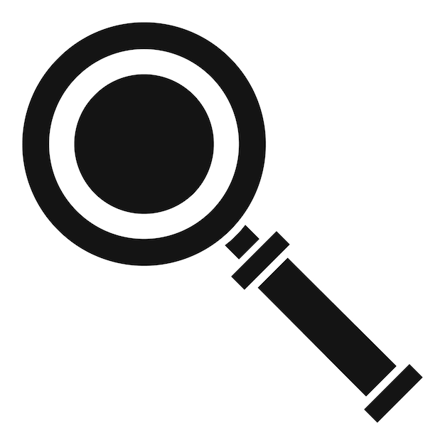 Cursor magnifier icon Simple illustration of cursor magnifier vector icon for web