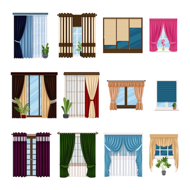 Curtains drapes garters and other web icon in cartoonblackoutline style textiles furniture bow icons...