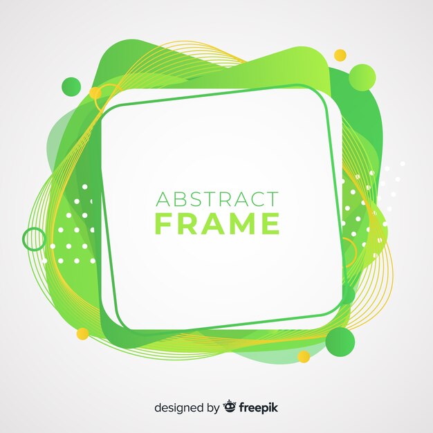 Curved frame abstract background