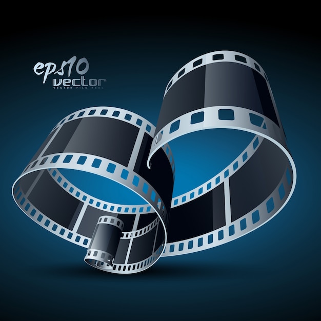 Curved realistic 3d film reel