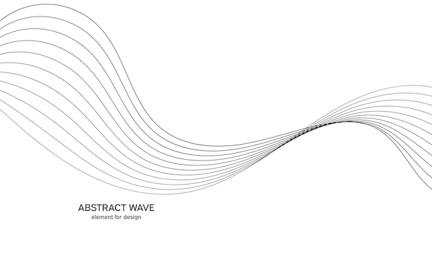 Curved wavy line stripe.