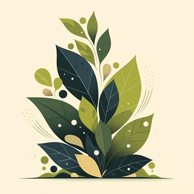 Vector curving organic shapes inspired by nature