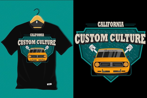 Custom Culture California T Shirt Design