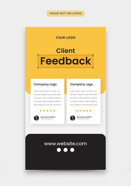 customer feedback instagram stories template