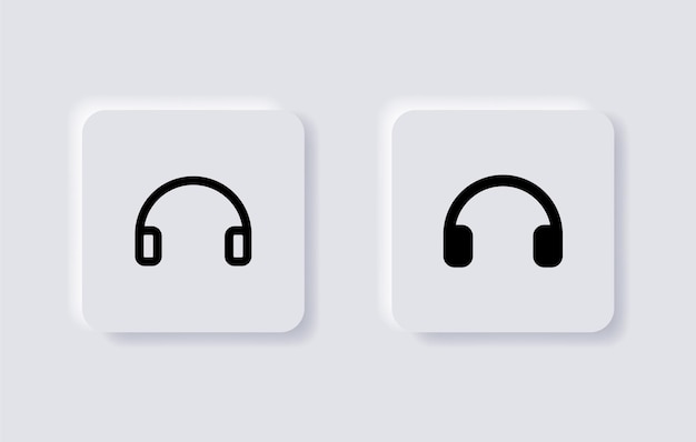 Customer support service icon headphone headset sign website web app ui mobile application icons