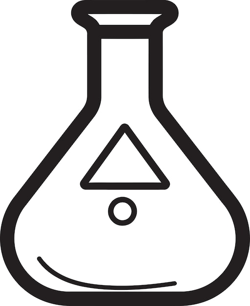 Customizable Erlenmeyer Flask Vector Art for Educational Materials and Interactive Science Tools