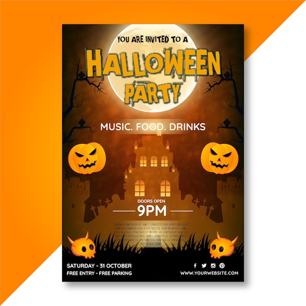 Customizable Halloween poster