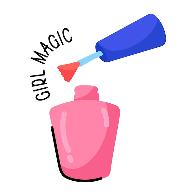 A customizable sticker of girl magic