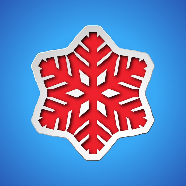 Cut out christmas snowflake