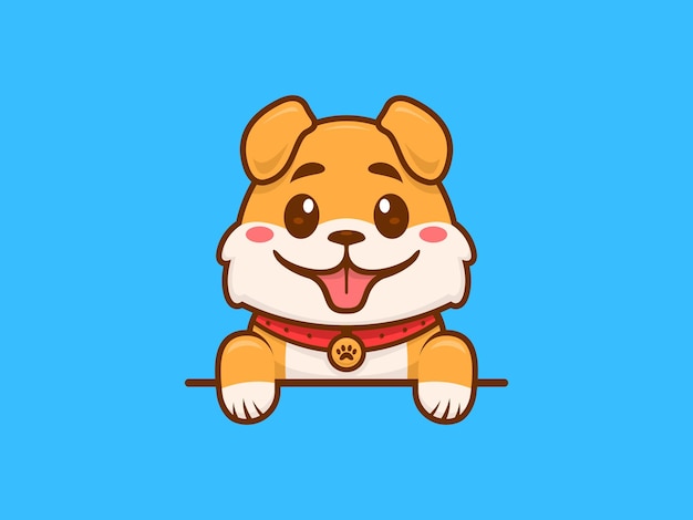 Cute Adorable Pet Puppy Vector