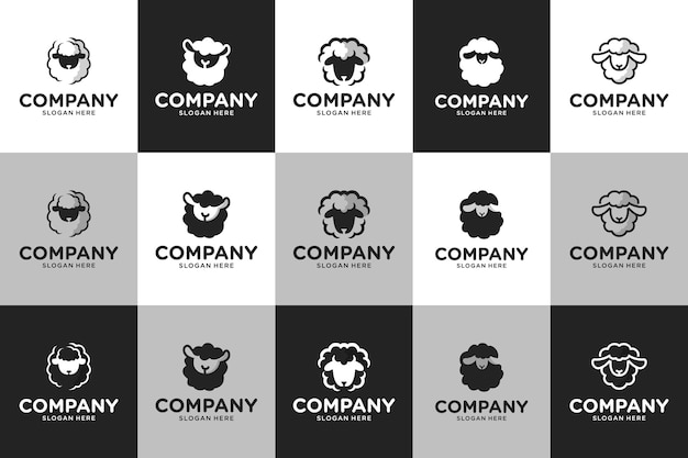 cute and adorable sheep friendly and charming logo design inspiration