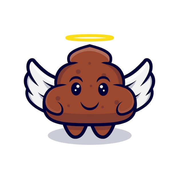 Cute Angel Poop  Cartoon  