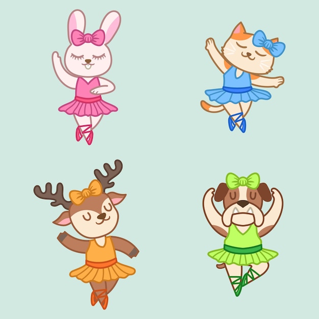 Cute Animal balerina