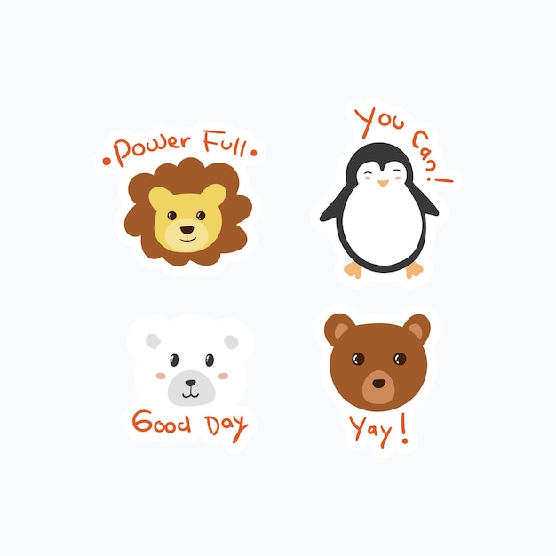 cute animal stickers