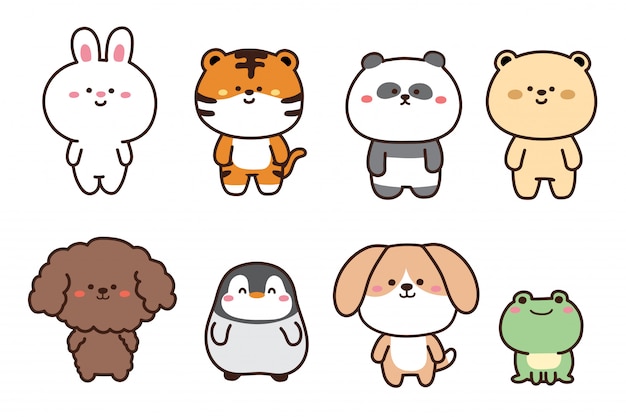 Cute animals collection.