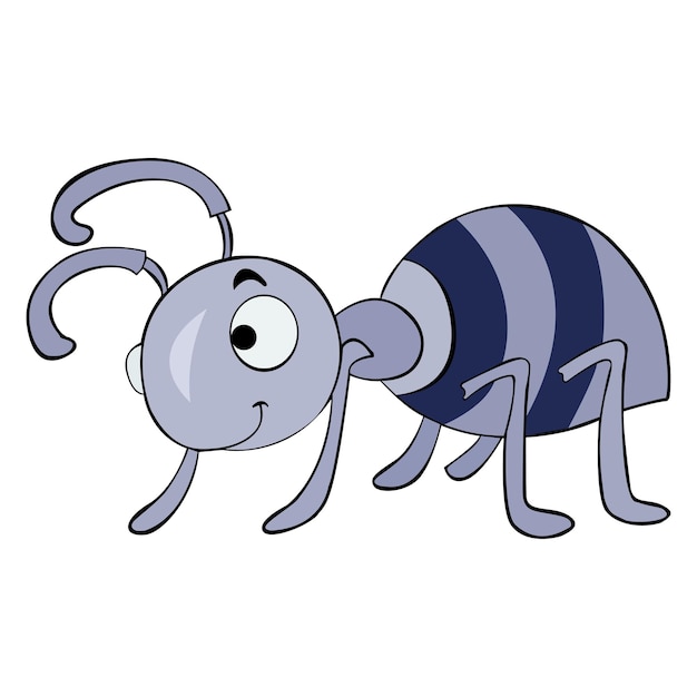 A Cute Ant Vector Cartoon