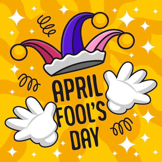 Cute April Fools Day Illustration