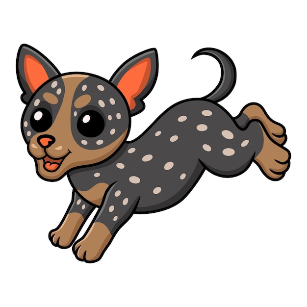 Cute australian cattle dog cartoon