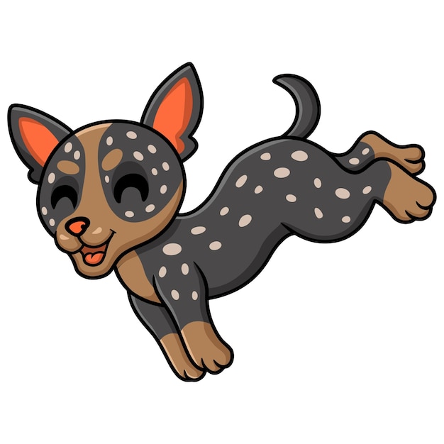 Cute australian cattle dog cartoon