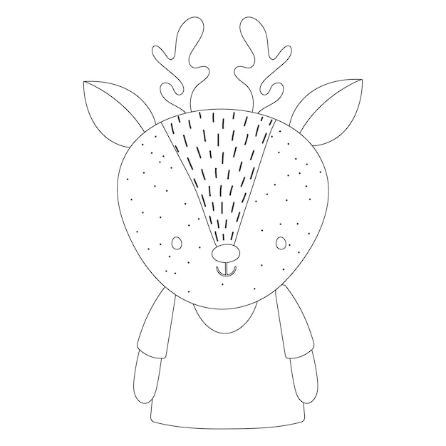 Cute baby animals cartoon coloring pages for kids printable vector