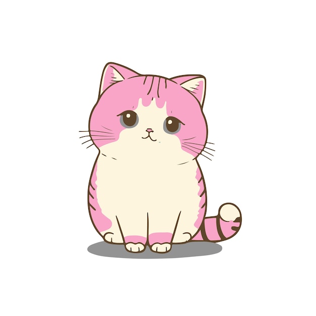 Cute baby cat illustration Cartoon