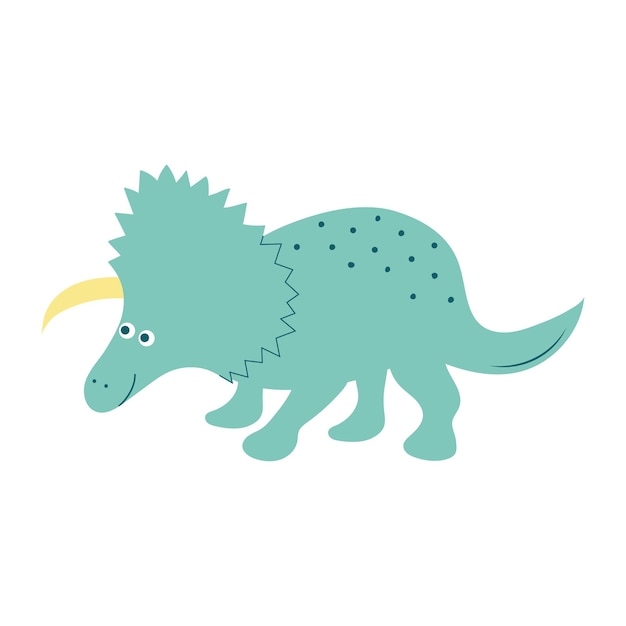 Cute baby dinosaur Prehistoric cartoon character