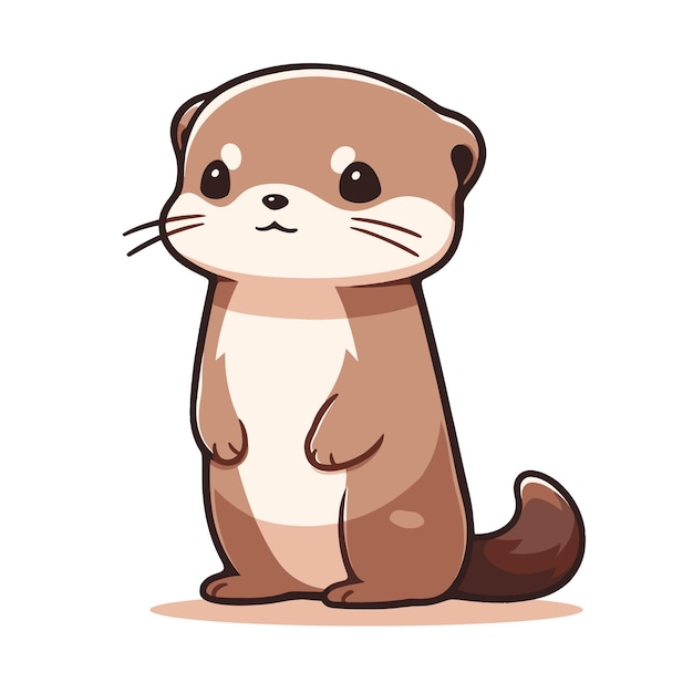 Cute Baby Otter cartoon