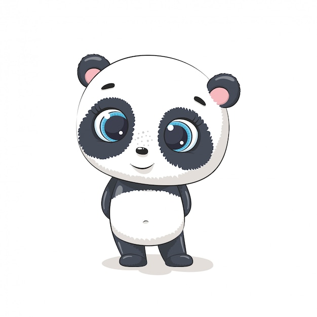 Cute baby panda.  illustration for baby shower, greeting card, party invitation, fashion clothes t-shirt print.