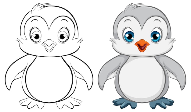 Cute Baby Penguin Cartoon