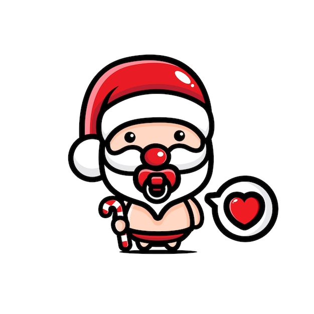 cute baby santa claus