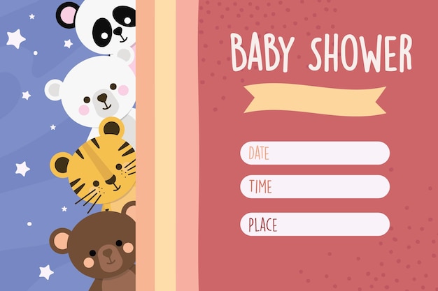 Cute baby shower card