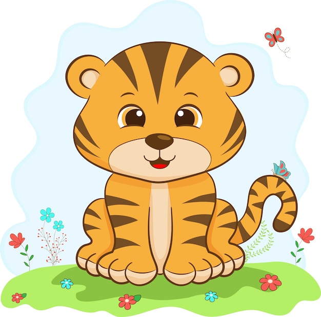 Cute baby Tiger