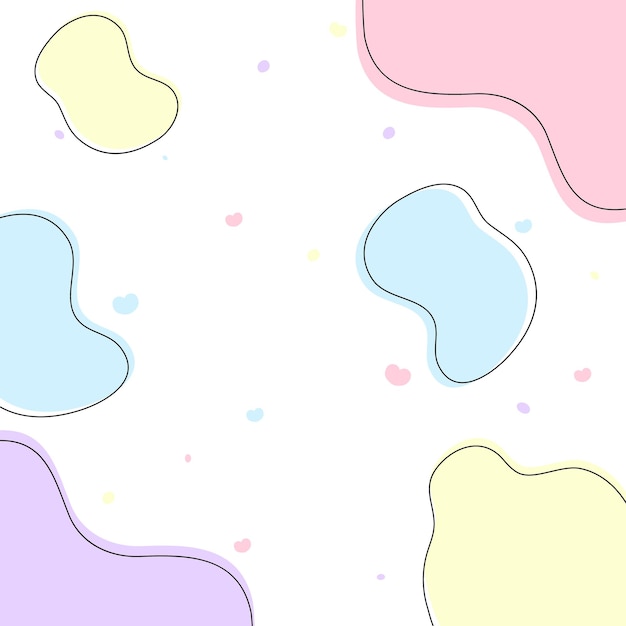 Cute background curves colorful Vector