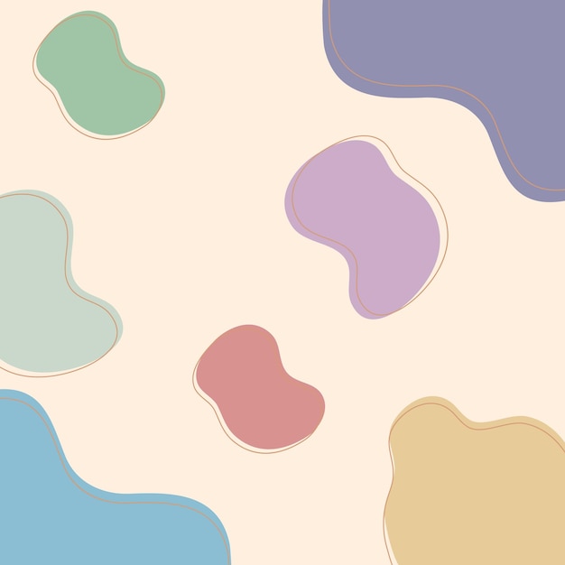 Cute background curves colorful Vector