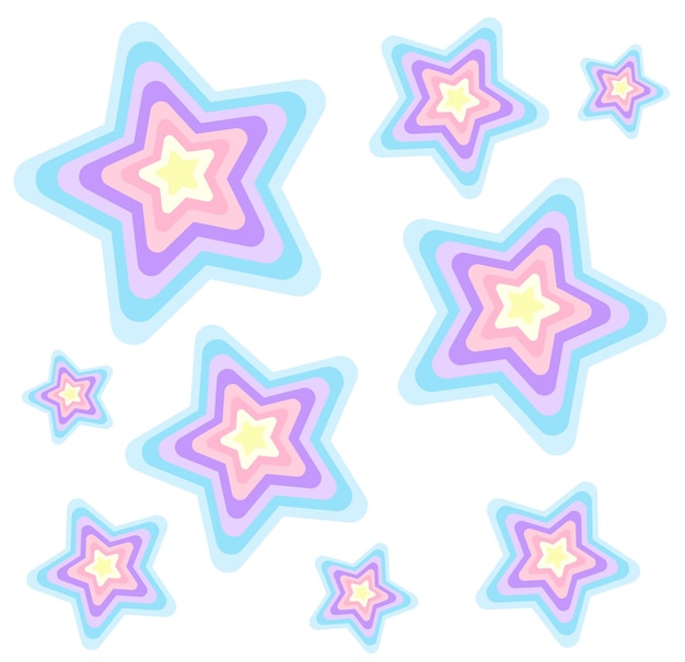 Cute background stars Vector