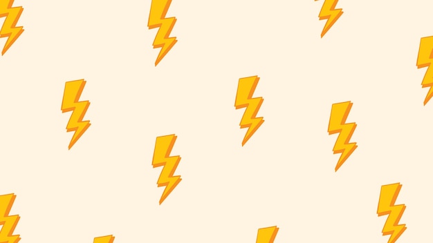 Cute background with lightning free vector