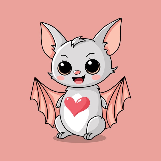 cute bats and love