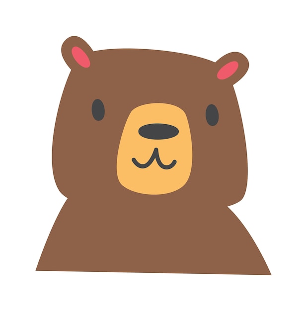 Cute bear animal