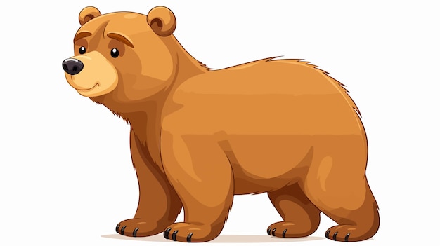 Cute Bear Cartoon Vector Illustration