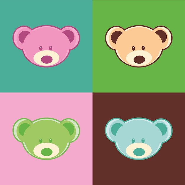 cute bear faces