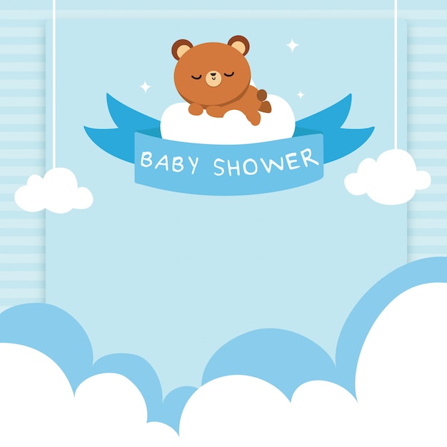 Cute Bear Lovely baby shower